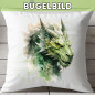 Preview: Bügelbild Drache grün